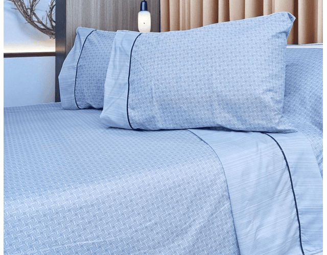 Sábanas Microfibra Azul Claro