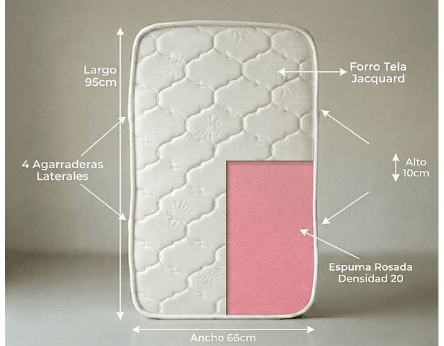 Colchón 66x95cm
