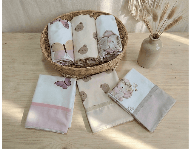 Set de Sábanas para Bebé Cute Colección Primavera