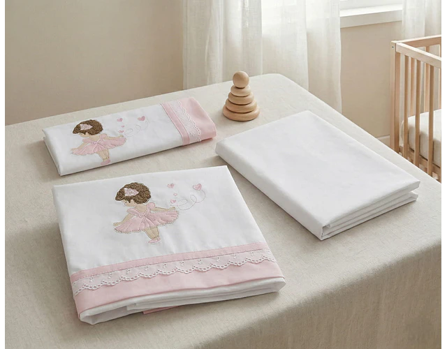 Sábanas  Algodón Bordadas Bailarina