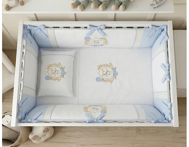 Lencería  para Cuna de Bebé- Escudo