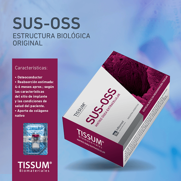 SUS-OSS xenoinjerto Origen Porcino  