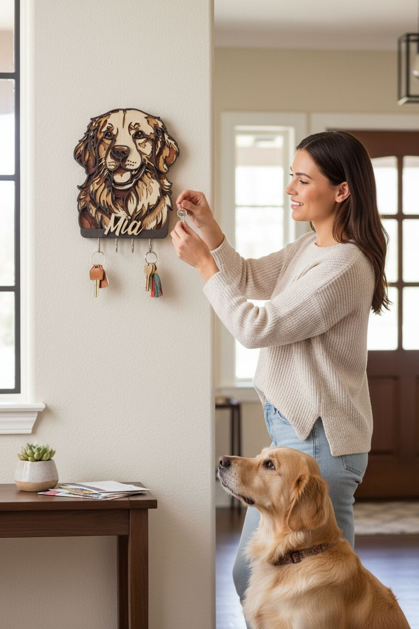 Perchero Golden Retriever  2