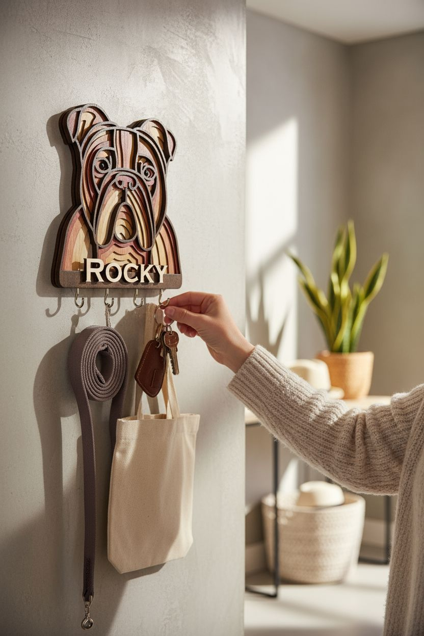 Perchero Bulldog Inglés  2