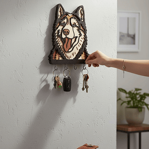 Perchero Husky Siberiano