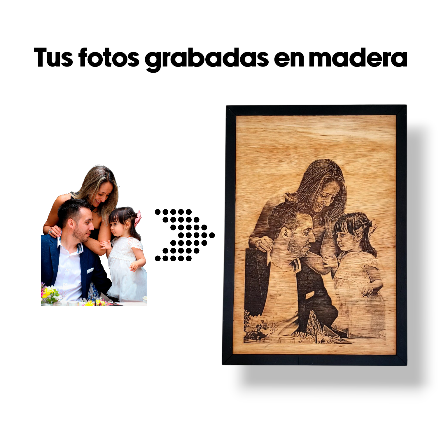 Cuadro Grabado en Madera Personalizado 1