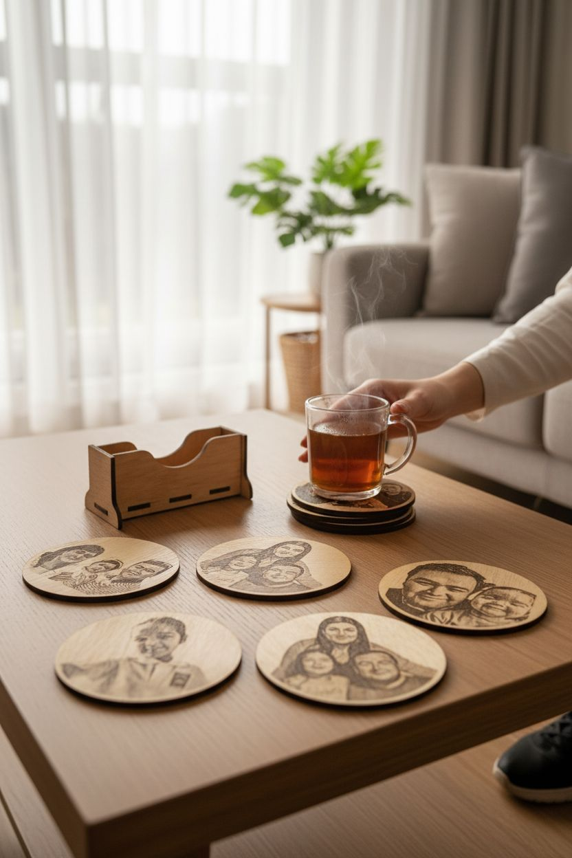 Posavasos Grabados Personalizados (Precio por unidad) 1