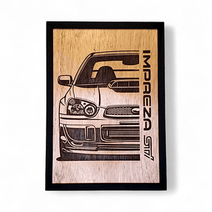 Cuadro Grabado Subaru Impreza