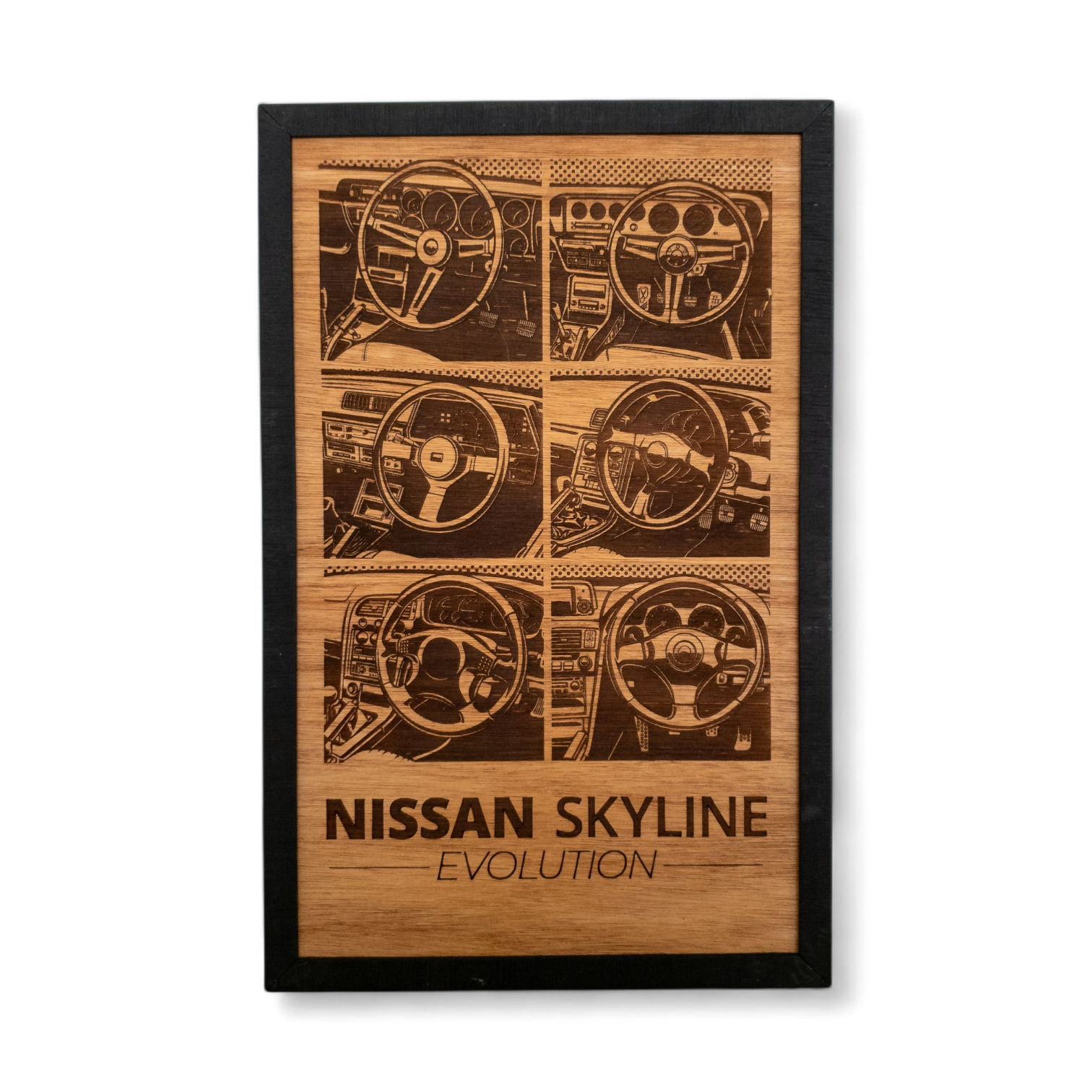 Cuadro Grabado Manubrios Nissan Skyline 1