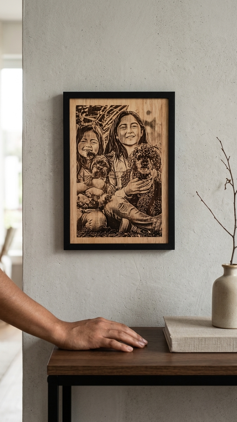 Cuadro Grabado en Madera Personalizado 3