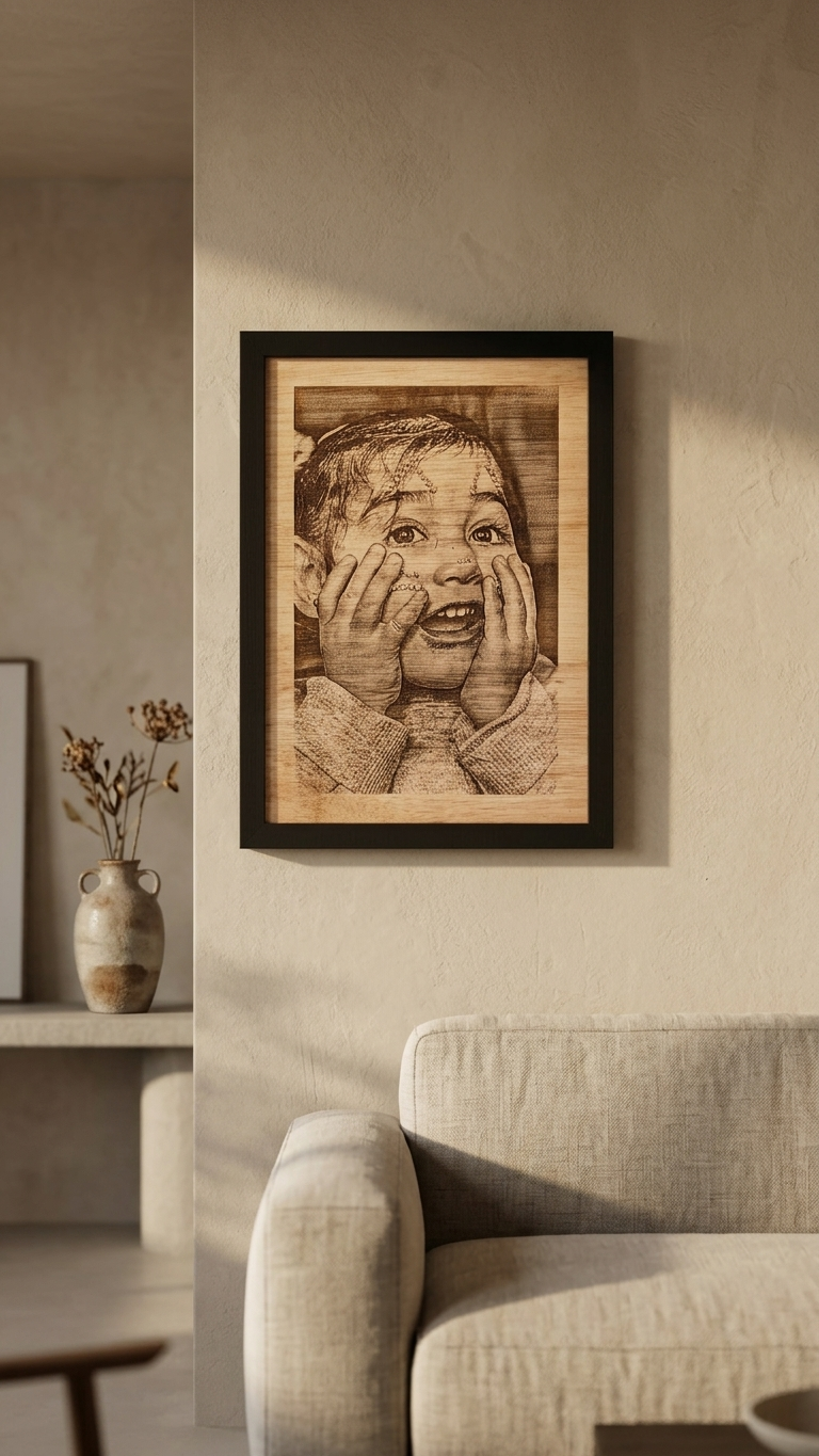 Cuadro Grabado en Madera Personalizado 5