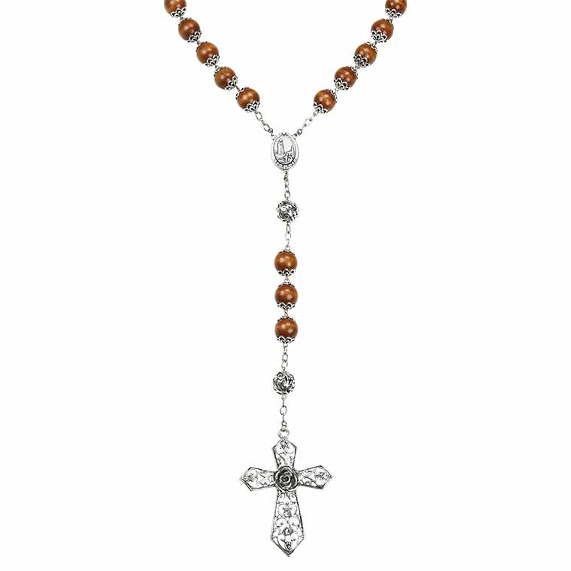 Chapelet mural en bois 1