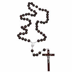 Wooden wall rosary