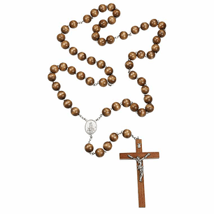 Wooden wall rosary