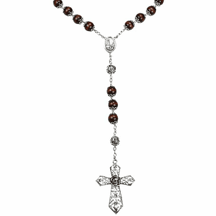 Wooden wall rosary