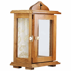 Oratory in wood with glass