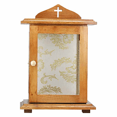 Oratory in wood with glass