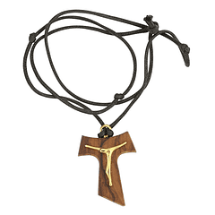 Collier de croix Tau avec Christ