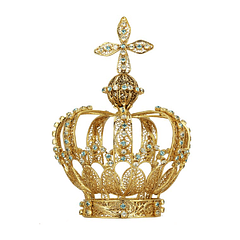 Corona in filigrana con cristalli