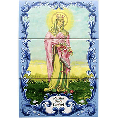Azulejo Reina Santa Isabel 6 piezas