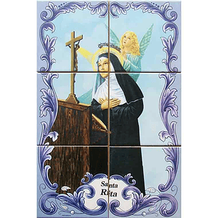 Saint Rita Tile 6 pieces