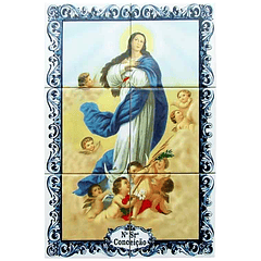 Azulejo de Nuestra Señora de la Concepción 6 piezas