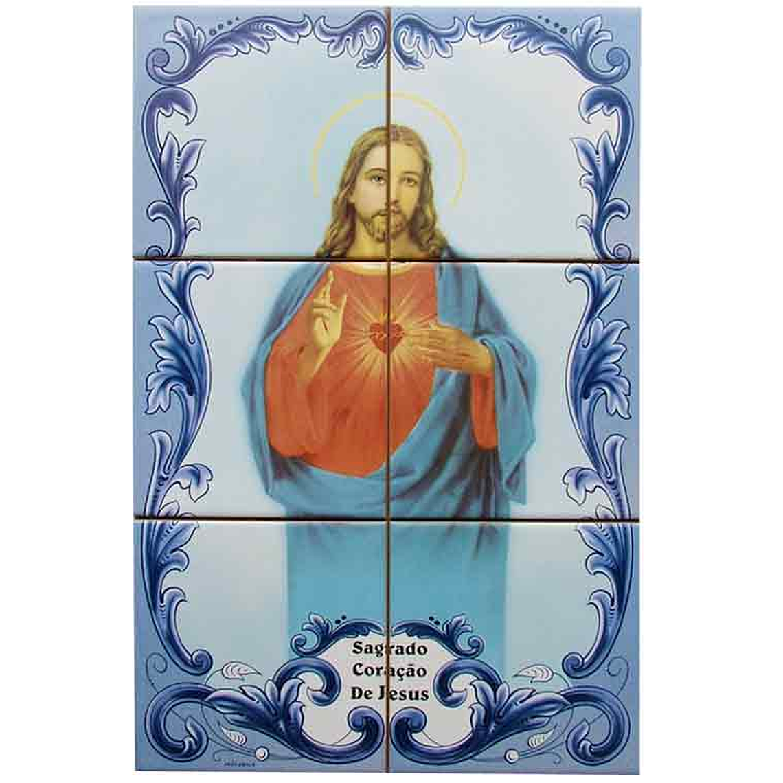 Tile Sacred Heart of Jesus 6 pieces 1