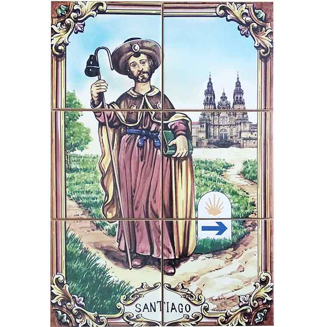 Azulejo de Santiago 6 peças 1