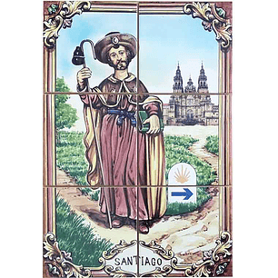 Santiago tile 6 pieces