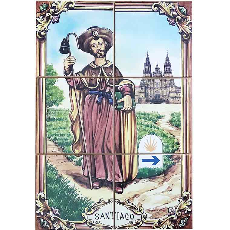Azulejo de Santiago 6 peças 1