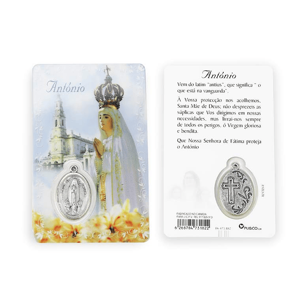 Tarjeta católica con nombre 2