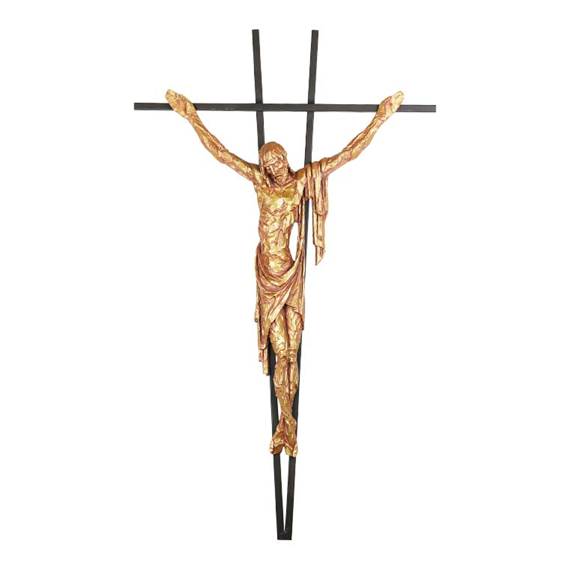 Crucifixo dourado de pendurar 1