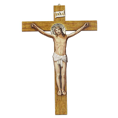 Crucifix suspendu coloré