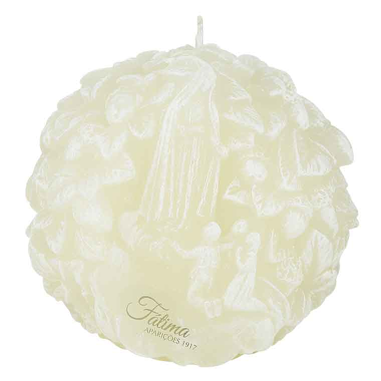 Candle with Apparition of Fatima 1