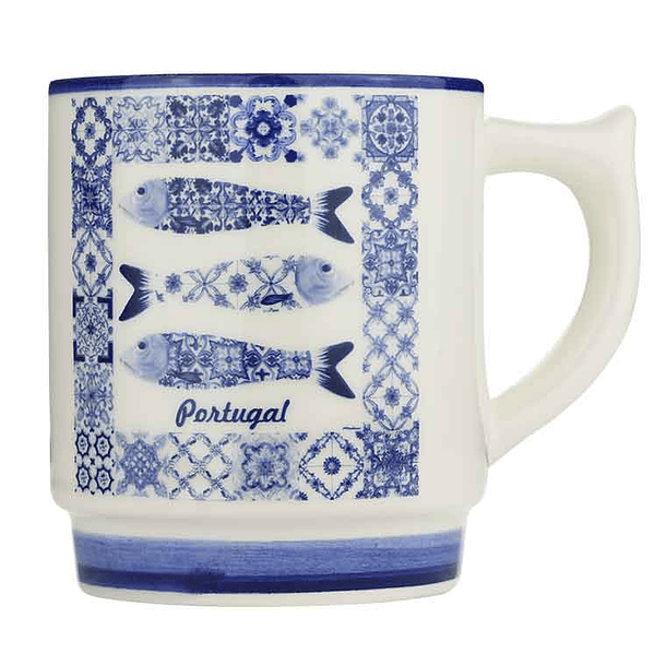 Caneca em faiança com sardinhas 1