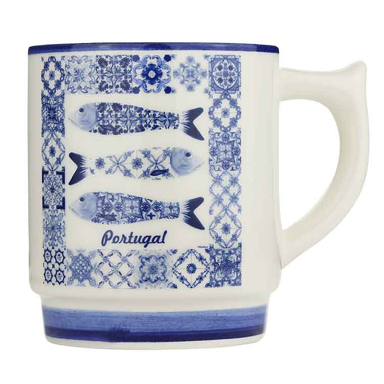 Caneca em faiança com sardinhas 1