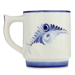 Faience mug with sardines