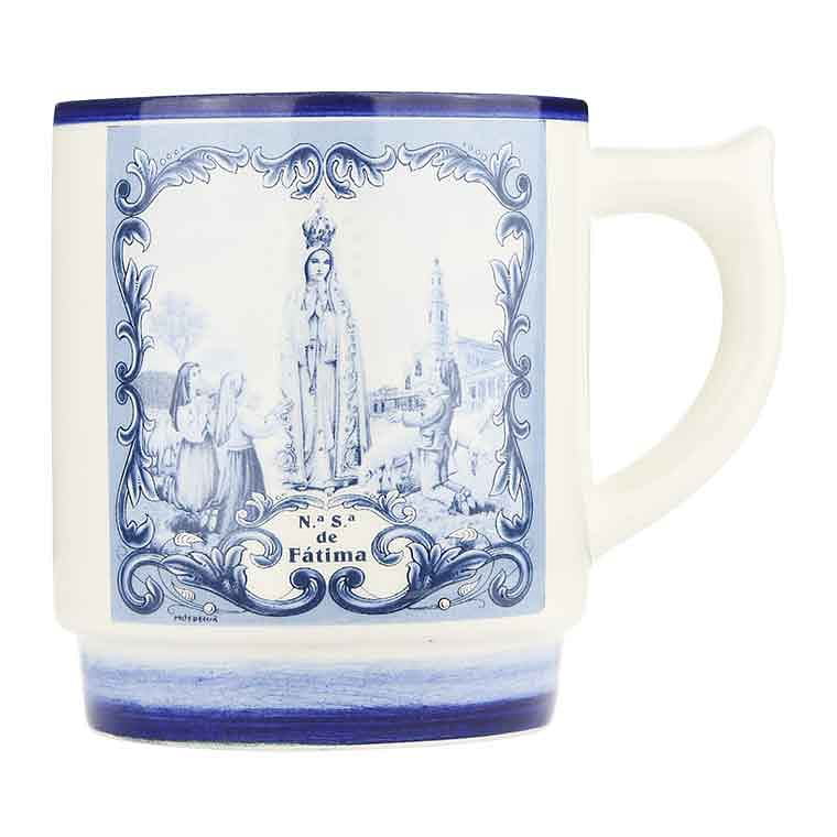Caneca de Fátima em faiança 1