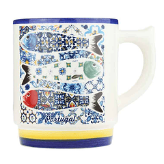 Taza de loza tradicional