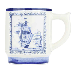 Taza de loza portuguesa