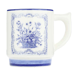 Taza con flores