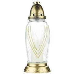 Lámpara de vela de vidrio