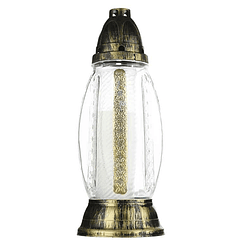 Lámpara de vela de vidrio