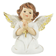 Petit ange priant avec croix