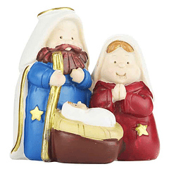 Colorful nativity scene