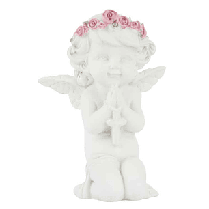 Praying angel with cross
