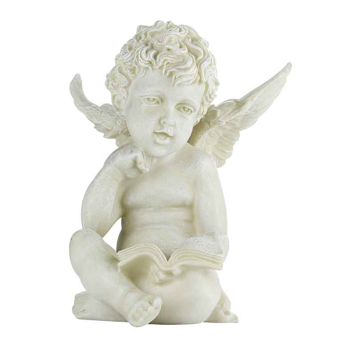 Angel reading outdoors 1