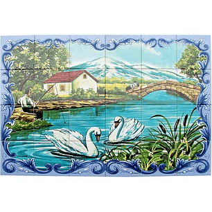 Azulejo Cisnes 24 piezas