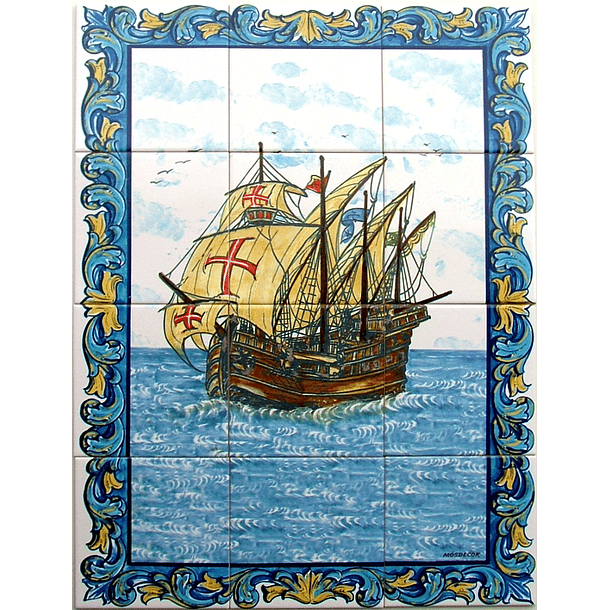 Azulejo Caravela 12 peças 