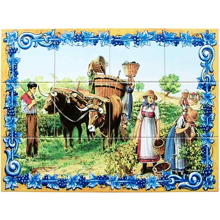Azulejo a Vindima 12 peças 1